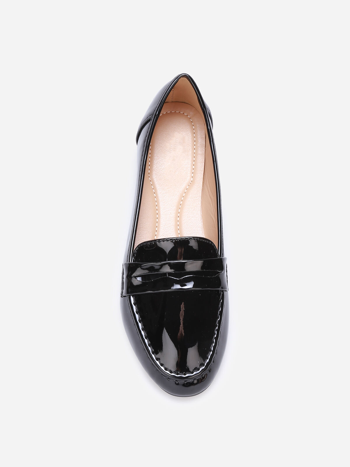 Mocassins slippers vernis- Noir