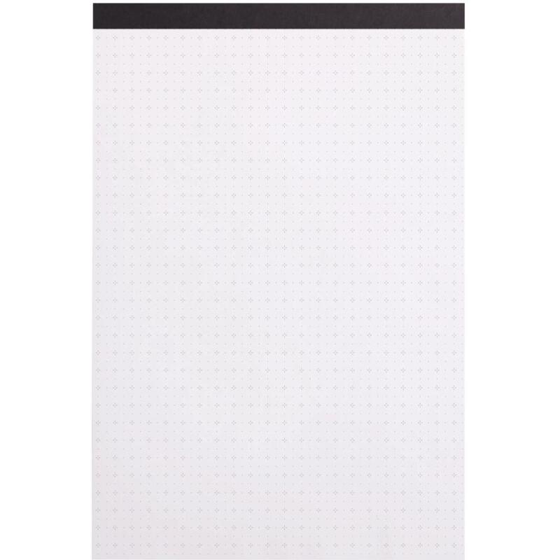White Maya pad A4+ 50 feuilles Cross'n'dot 120 g - Noir