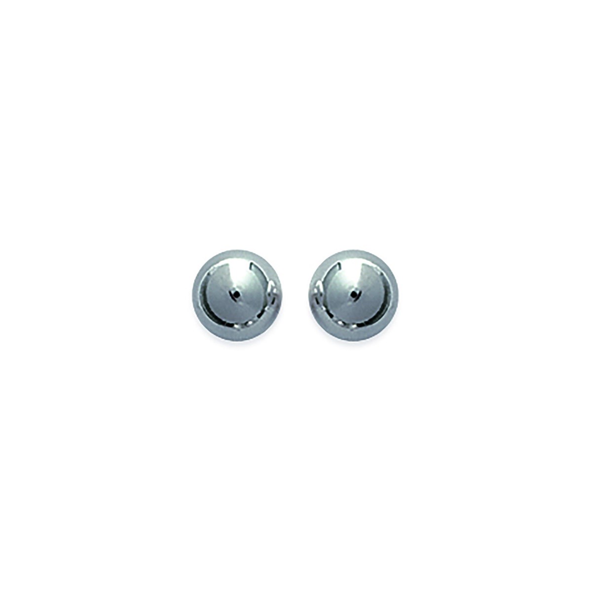 Puces d'oreilles Brillaxis boules argent 6mm