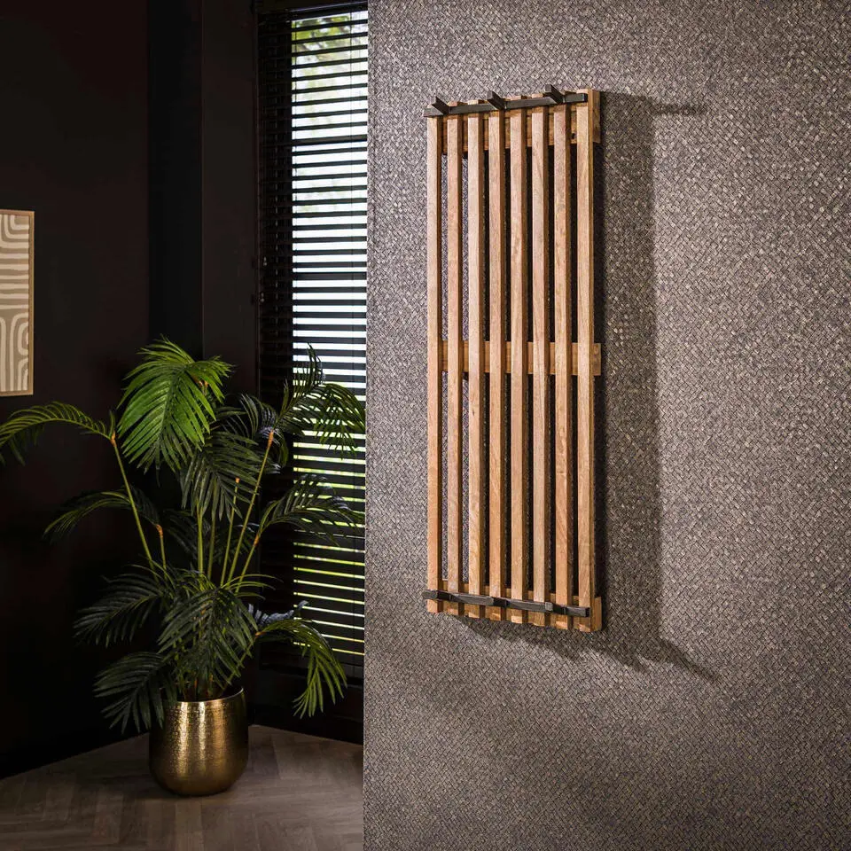 Fraaai - Rosa kapstok 2x3 haken hoog - mangohout