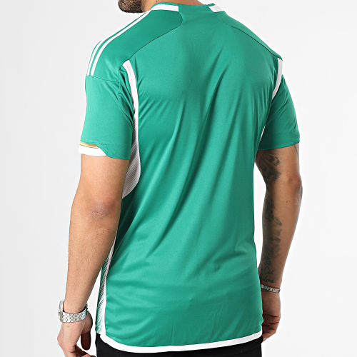 Maillot De Foot A Bandes FAF HE9256 Vert