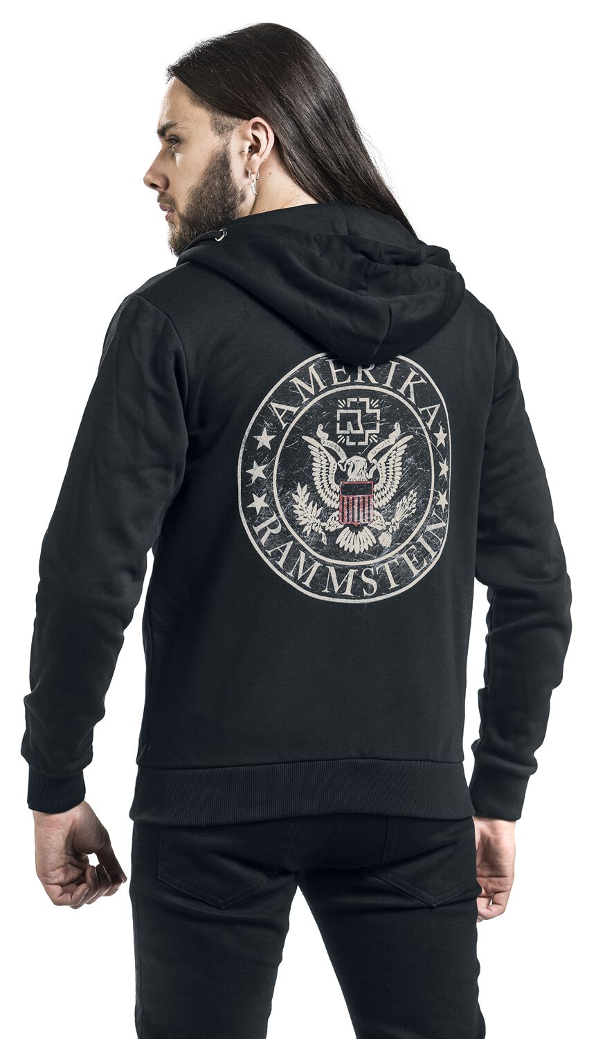 United States | Rammstein Sweat-shirt zippé à capuche
