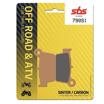 Plaquettes de freins SBS 790SI Sinter Métal Fritté Racing arrière