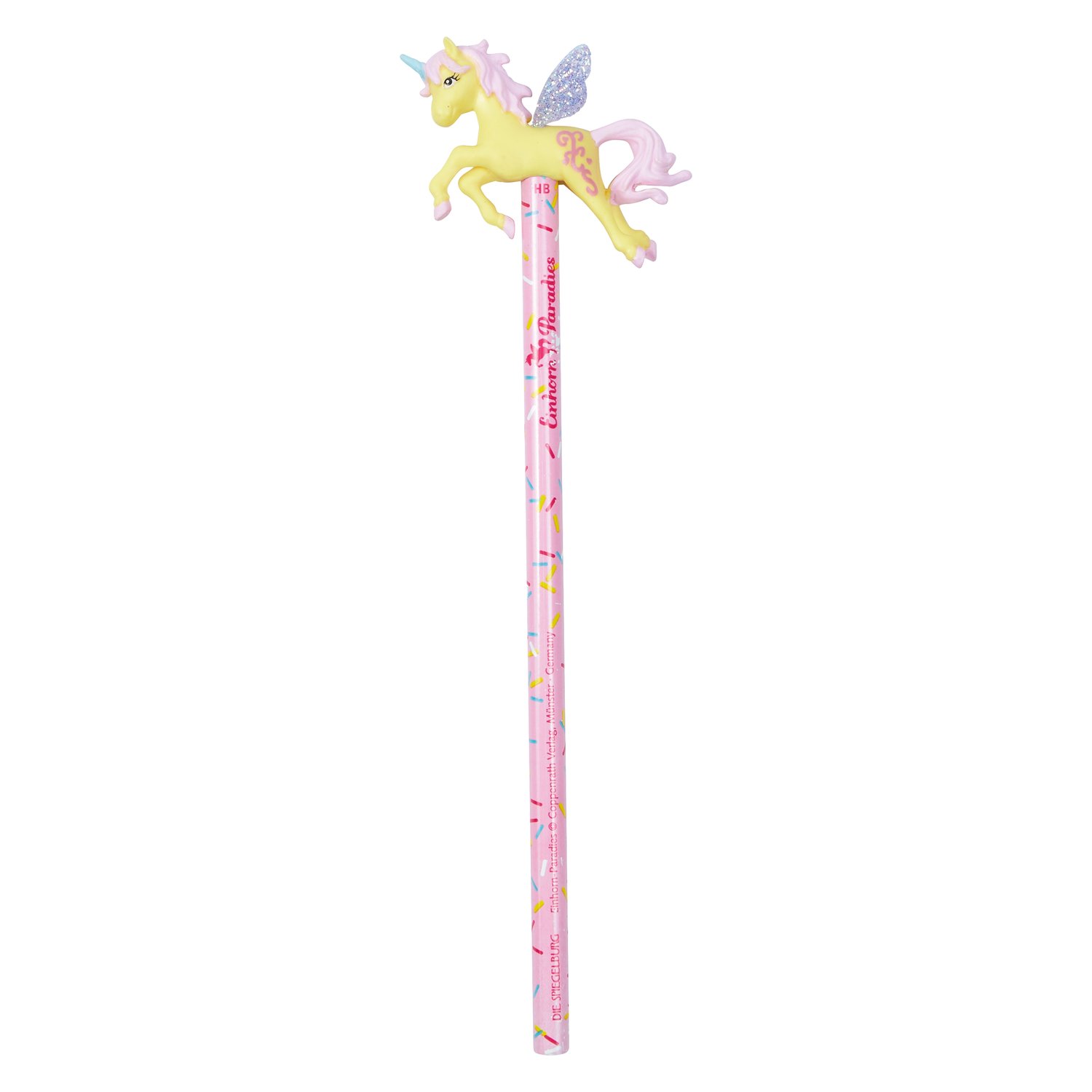 Bleistift mit Topper Einhorn Paradies  - je nach Lagerbestand