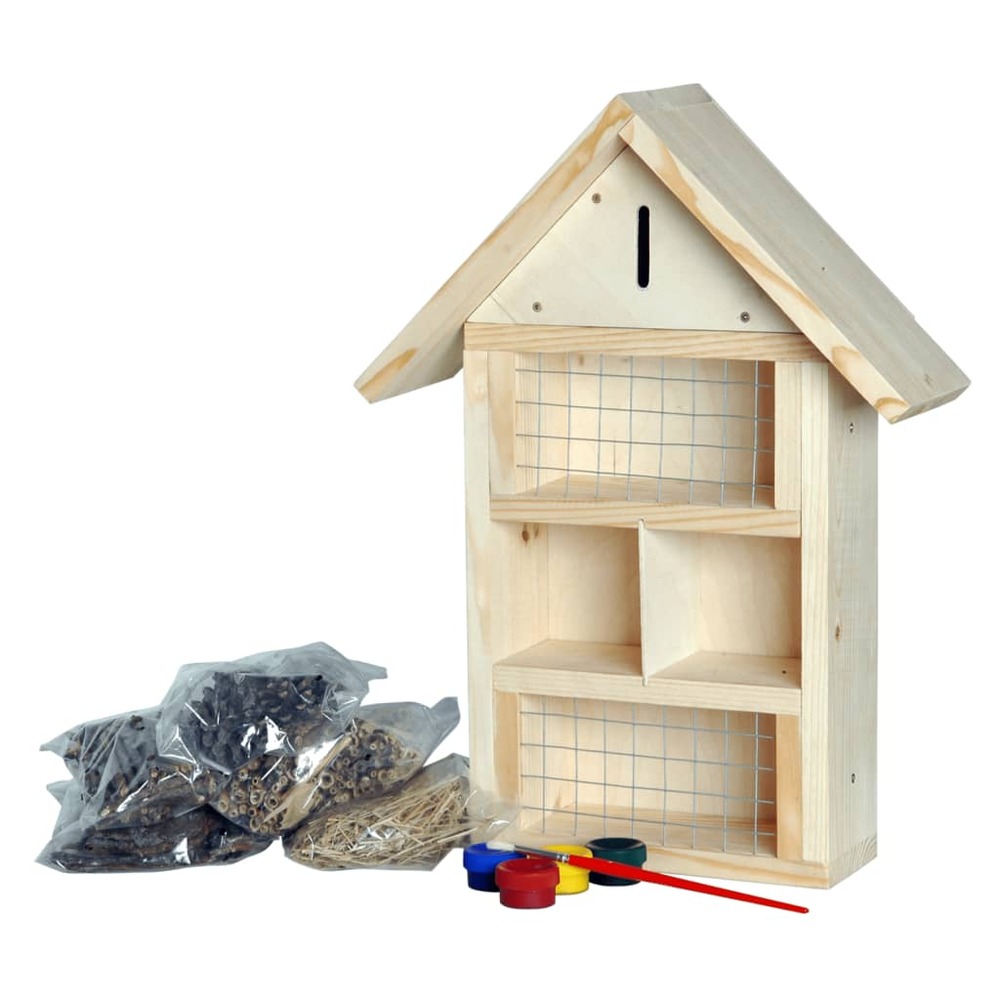 Kit de bricolage pour hôtel à insectes pour enfants naturel