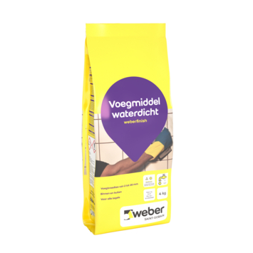 Weber Wand & Vloer voegmiddel grijs 4 kg