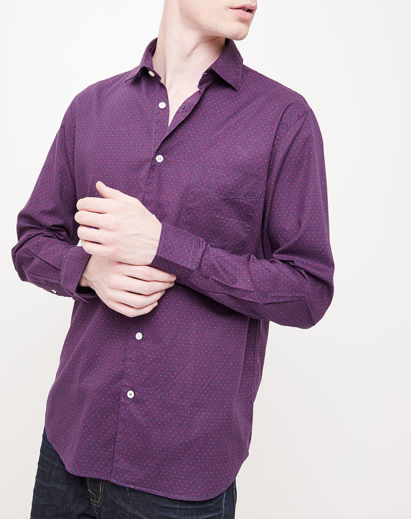 Hartford Chemise Regular Penn imprimée violette