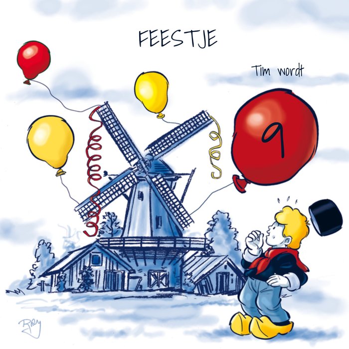 Old Dutch | Kinderfeestje | met naam en leeftijd