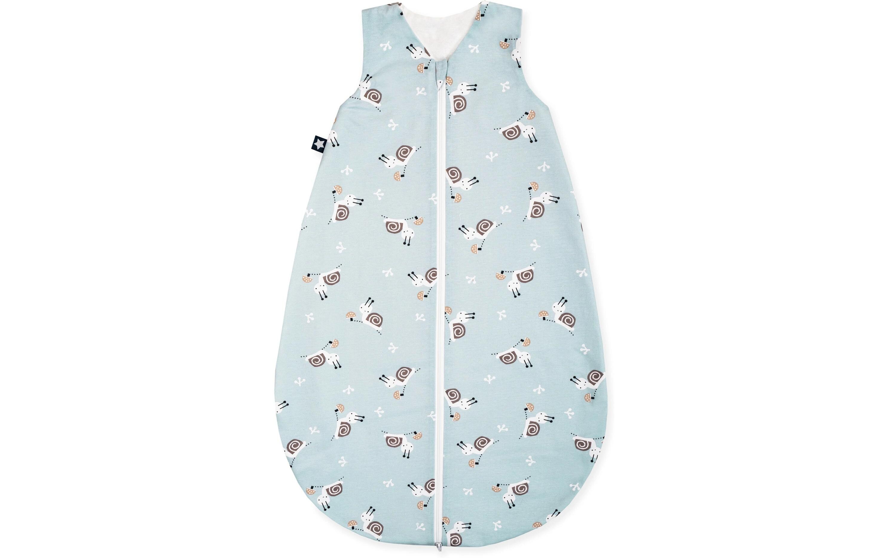 Baby-Sommerschlafsack Jersey Schnecke Gr. 80/86Sommerschlafsack mit Reissverschluss