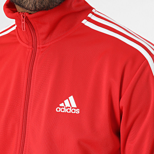 Ensemble De Survetement A Bandes 3 Stripes IJ6056 Rouge