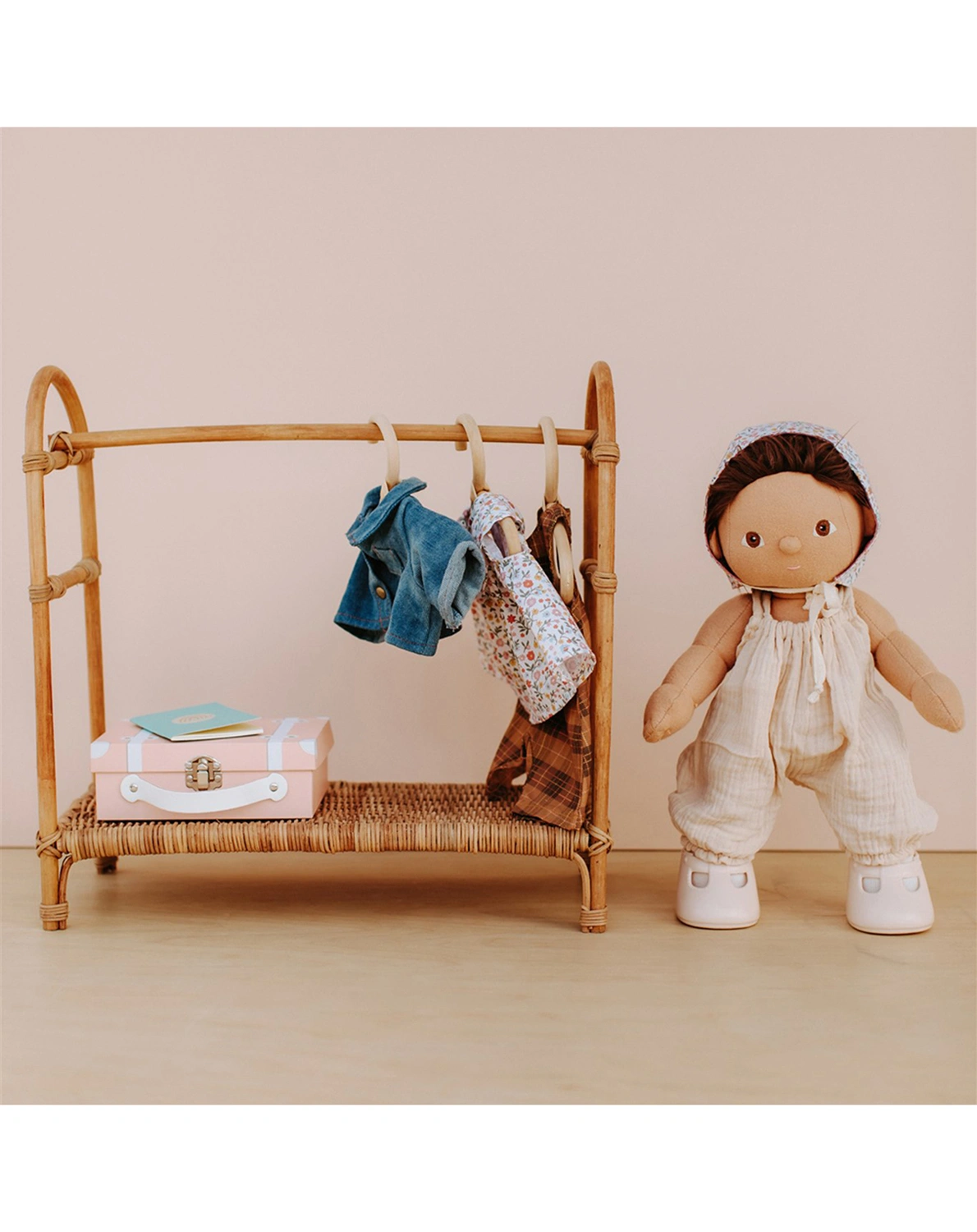Puppenzubehör PUPPENKOFFER - TRAVEL (35cm) 5-teilig in blush