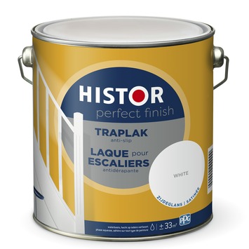 Histor Perfect Finish traplak anti-slip zijdeglans 7000 wit 2,5 l