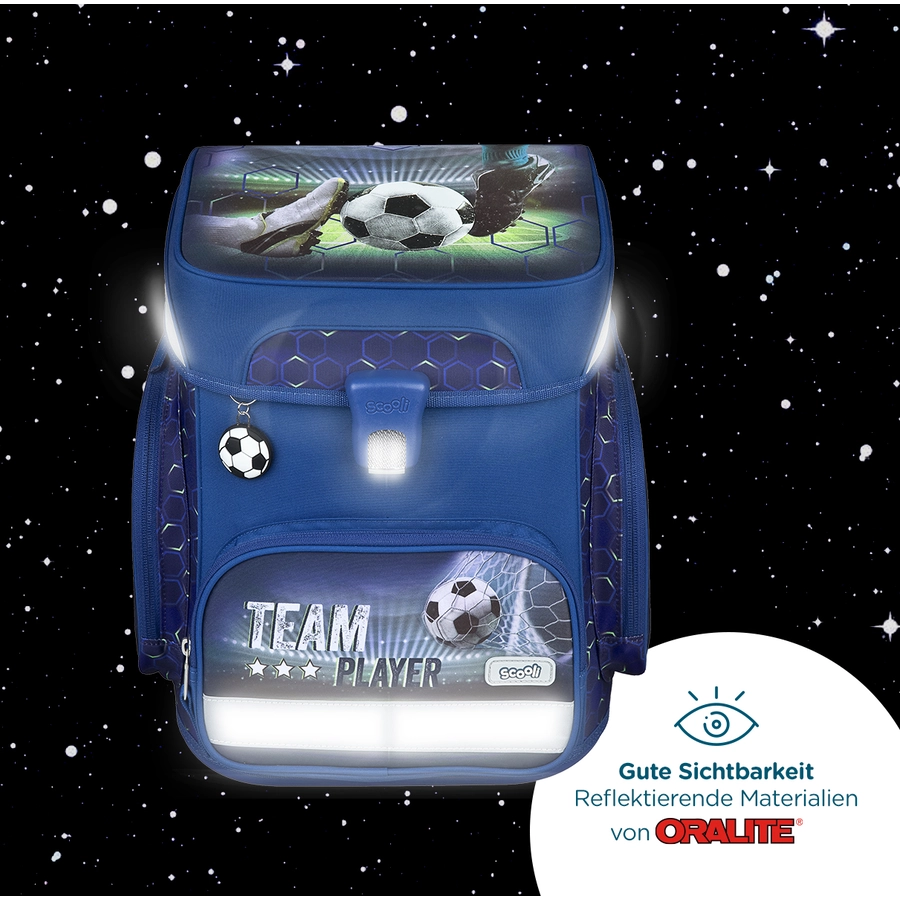 Scooli EasyFit Schulranzen - Set Team Player