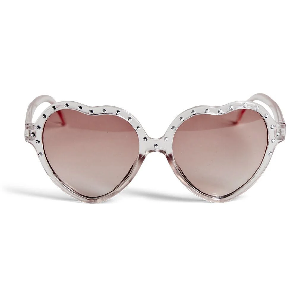 Lunettes coeur avec strass