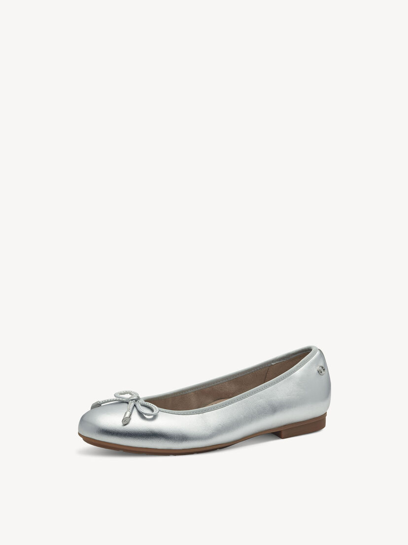 Leren Ballerina - metallic
