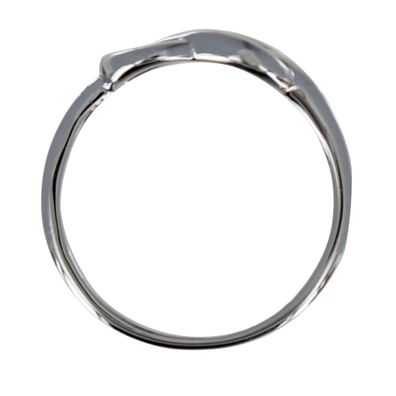 Bague Argent Rhodié Noeud Marin