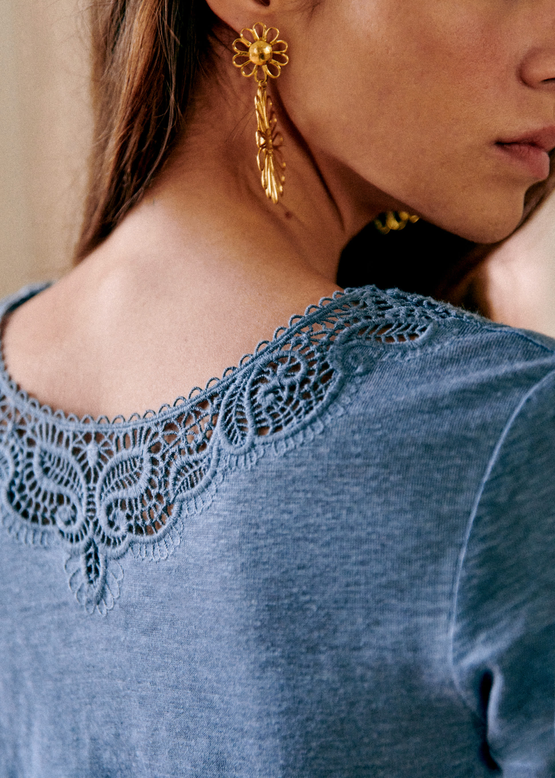 T-shirt Mina - Bleu Vintage - E-SHOP/T-SHIRTS 5905342