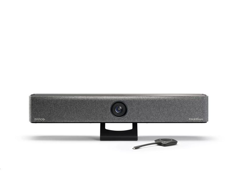 Barco ClickShare Bar Core mit 1 Button Hochwertige All-in-One-Videobar für ansprechende und mühelose drahtlose Konferenzen
