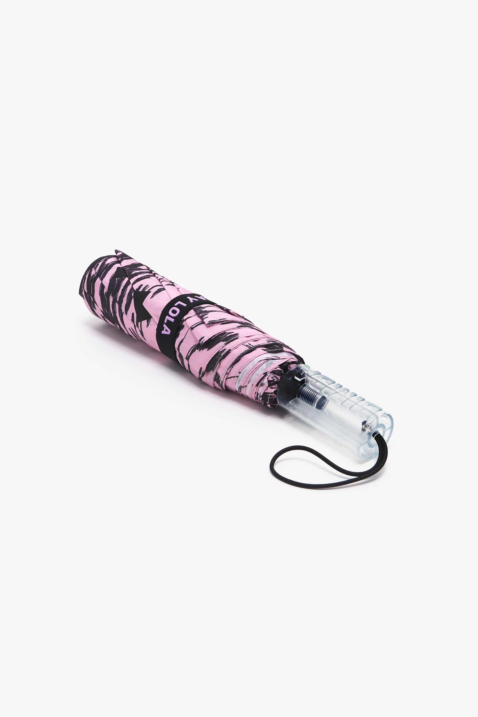 Guarda-chuva com logotipo estampado em rosa