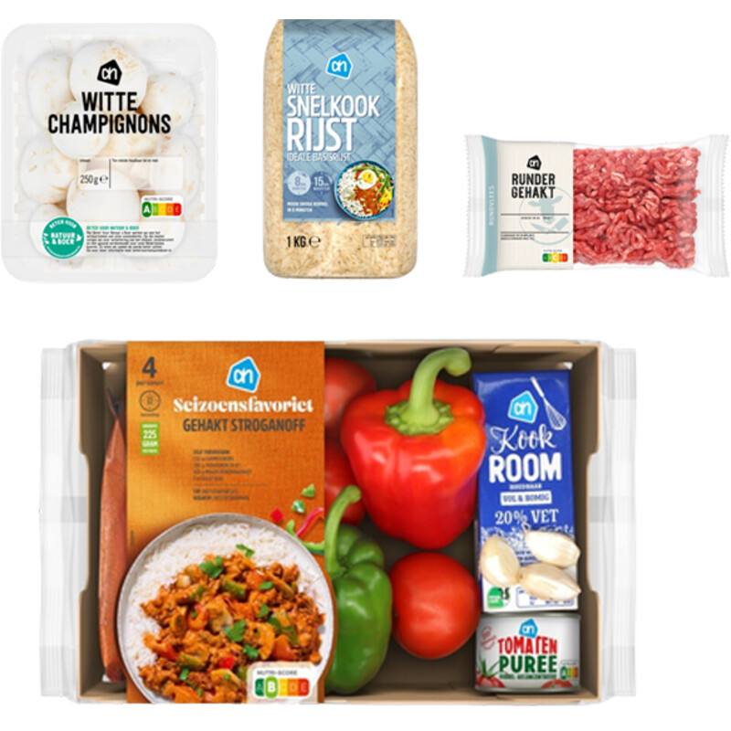 AH Gehakt Stroganoff Verspakket