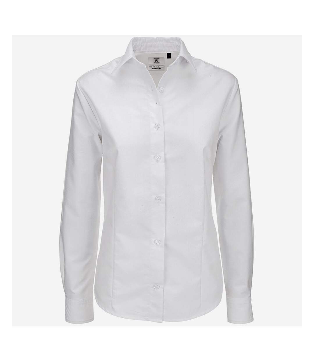 B&C - Chemise à manches longues OXFORD - Femme (Blanc) - UTBC115
