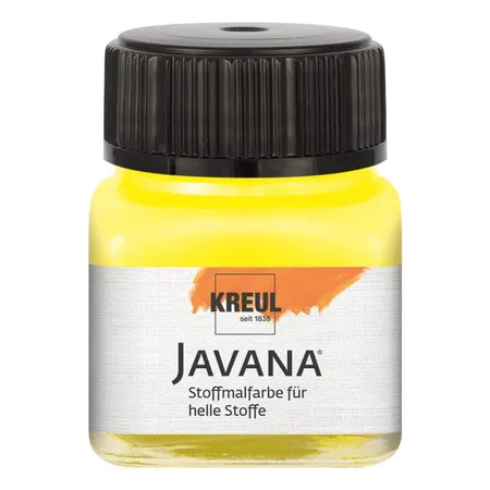 Javana Stoffmalfarbe für helle Stoffe, 20 ml Glas in citron