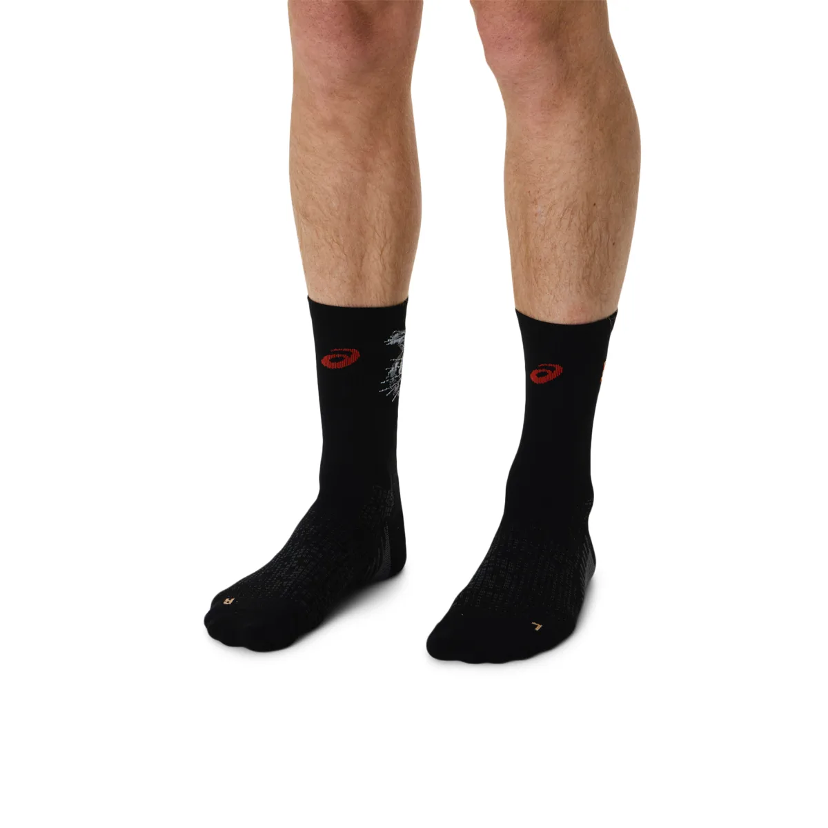 Asics Performance Run Sock Crew Performance Black/coral Reef