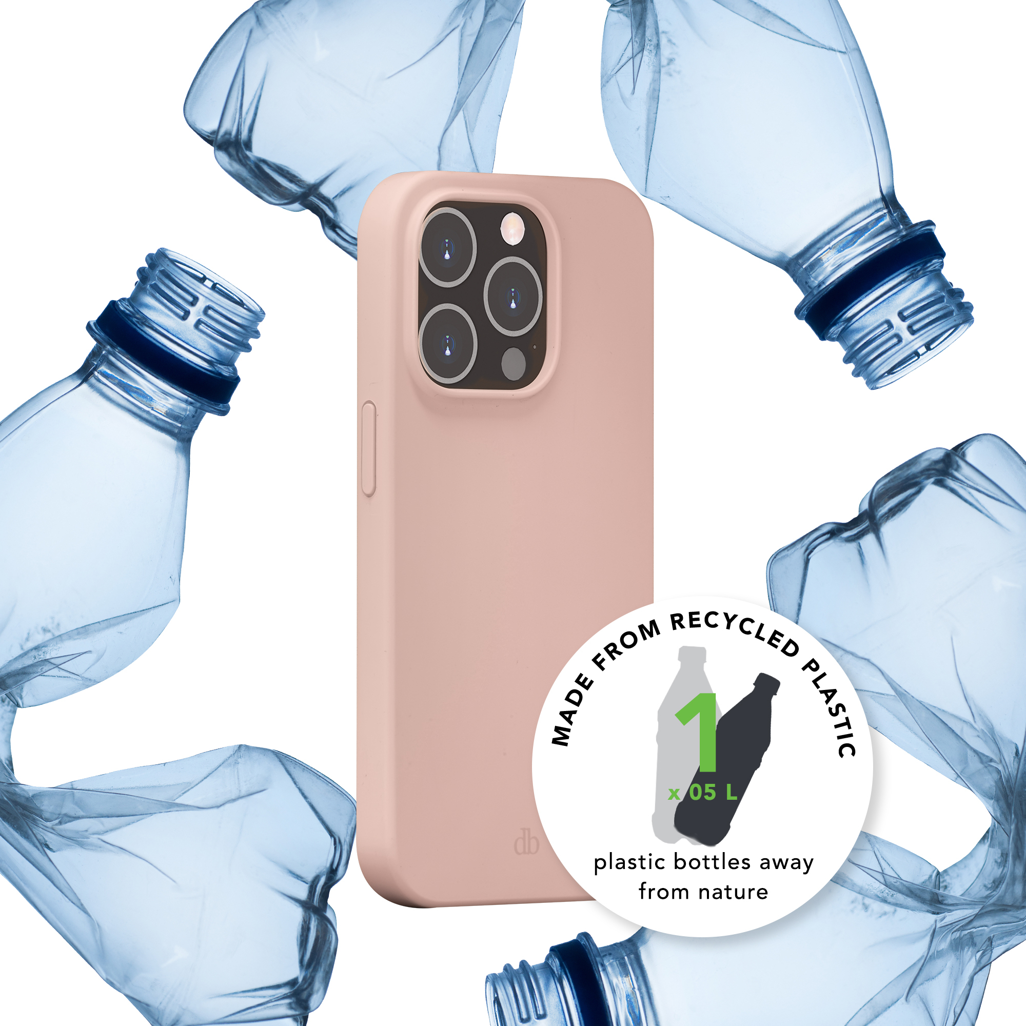 iPhone 14 MagSafe Silikon Case Hülle Monaco Recycled (MO61PISA1641) - Pink Sand