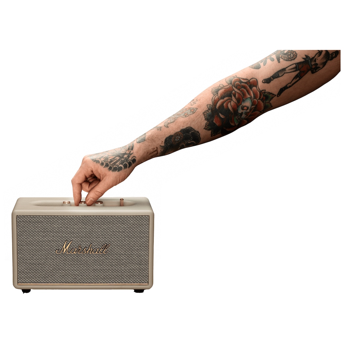 Marshall Acton III Bluetooth høyttaler (krem)