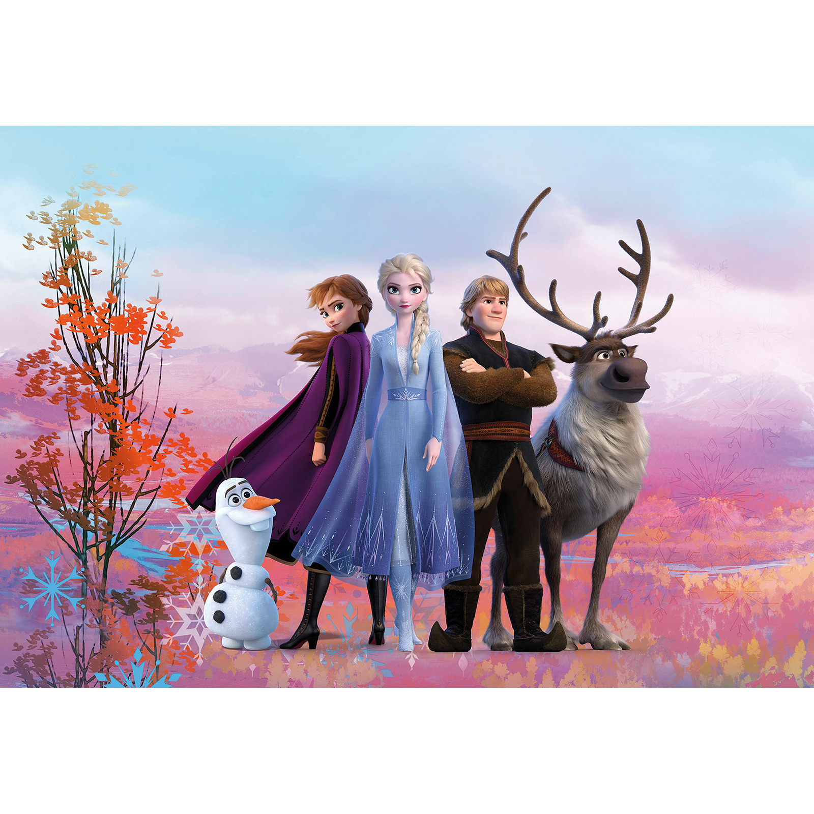 Papier-Fototapete FROZEN ICONIC - bunt - 368x254 cm