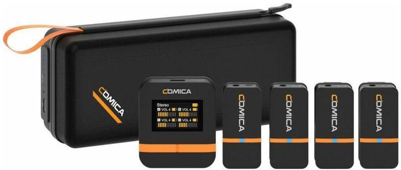 Comica Vimo Q - Draadloze Microfoonset - 4 TX, 1 RX