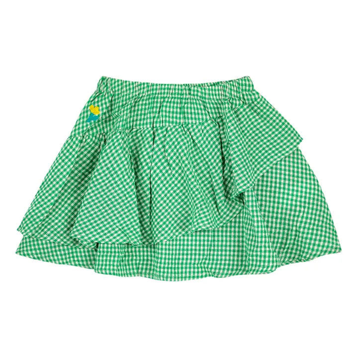 Bobo Choses Jupe Coton et Lin Vichy | Vert