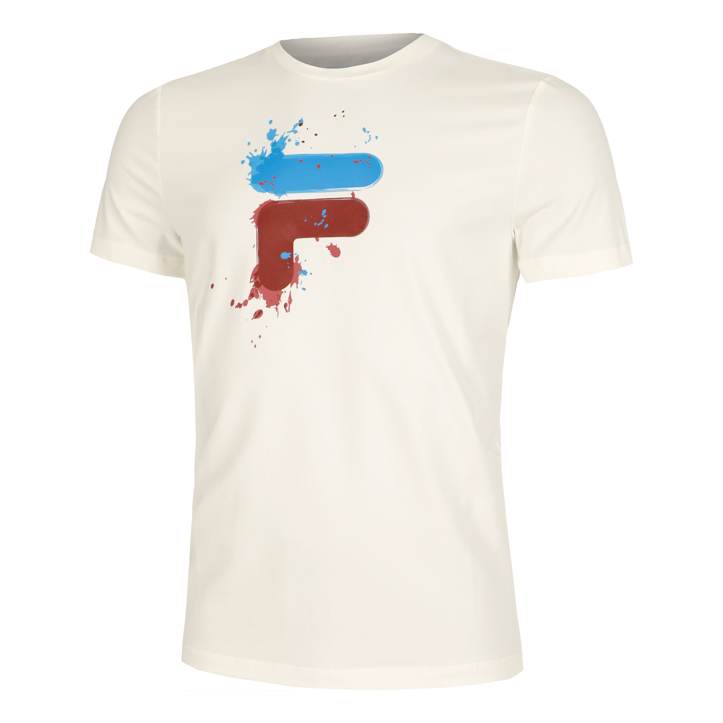 Fila Nevio T-shirt Hommes - Blanc , Multicouleur