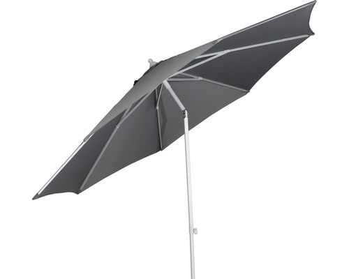 Siena Garden Push-Up Parasol Ø 300 cm Polyester 180 g/m² grijs