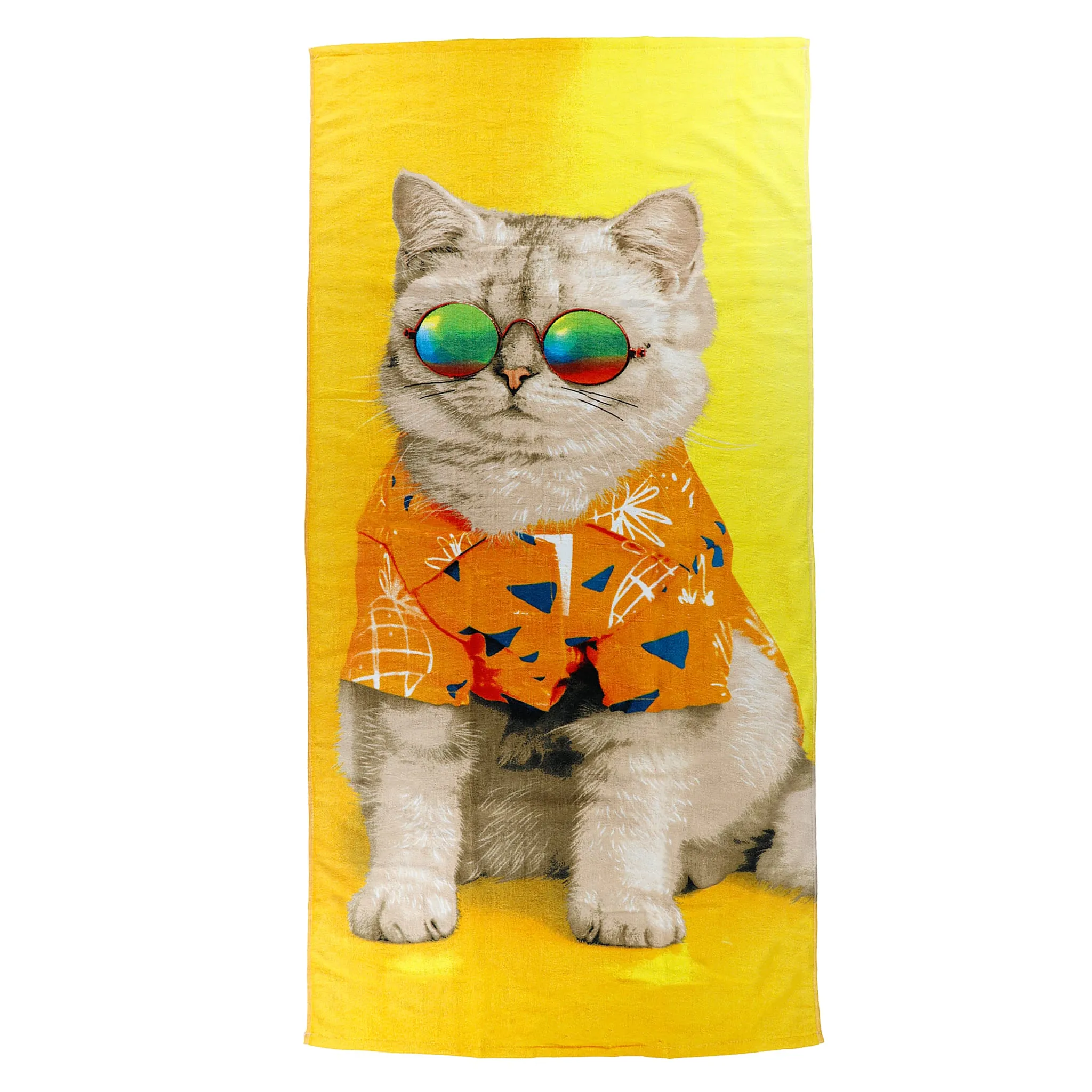 Clément - Équipement Serviette de Plage - Chat Cool