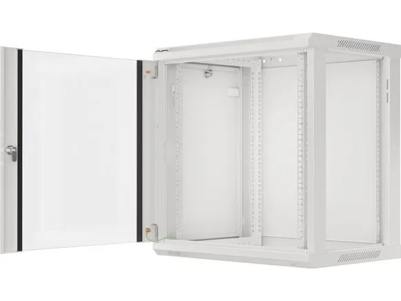 Lanberg - Rack kabinet - vægmonterbar - grå, RAL 7035 - 12U - 19