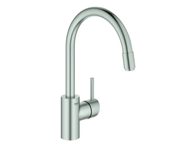 Grohe Concetto etgr køk udtr.m - etgr køkbat, C-tud, ethulsmontage, zero, supersteel 32663DC3