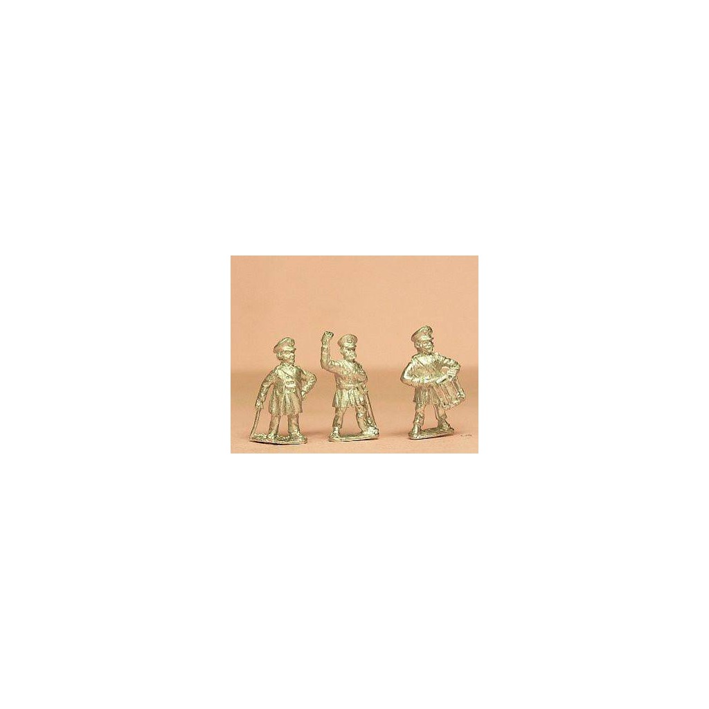 Prussian 1814-15: Command: Landwehr Officer, Drummer, Standardd Bearer