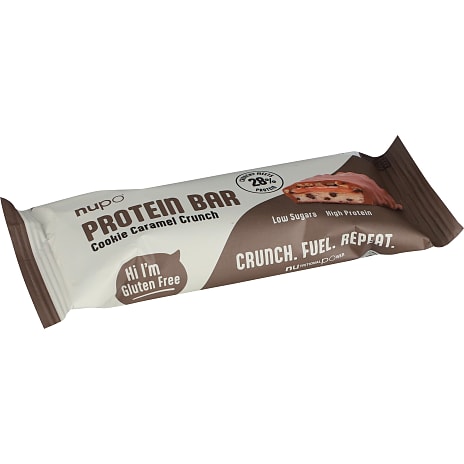 Proteinbar m. cookie- og karamelsmag