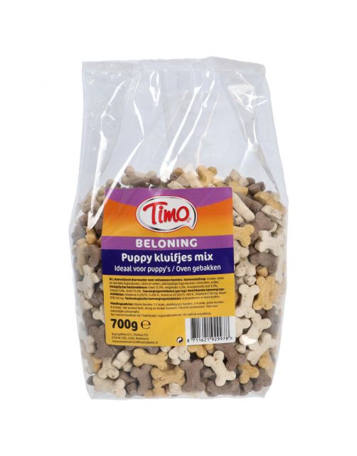 Timo Koekjes Puppy Kluifjes Mix - Hondensnacks - 700 g