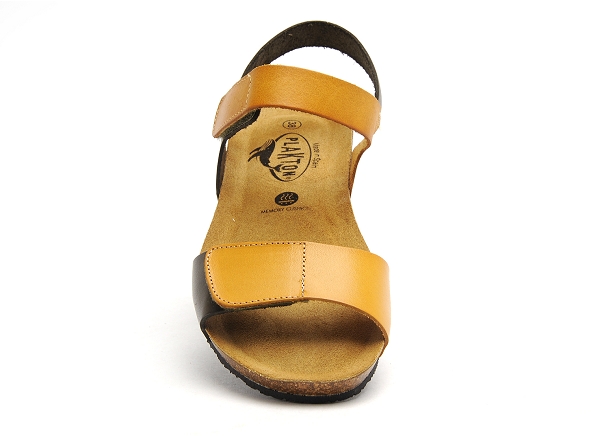 Plakton nu pieds plats femme norita jaune