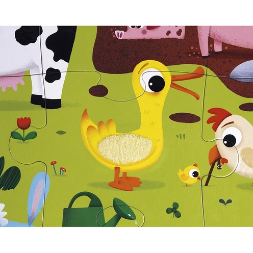 Puzzle Tactile Ferme - JANOD