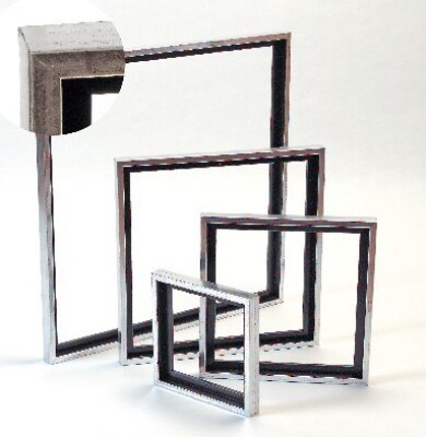Svæveramme Til Lærred - 40 X 40 CM - Træ Antik Silverlook - Artino