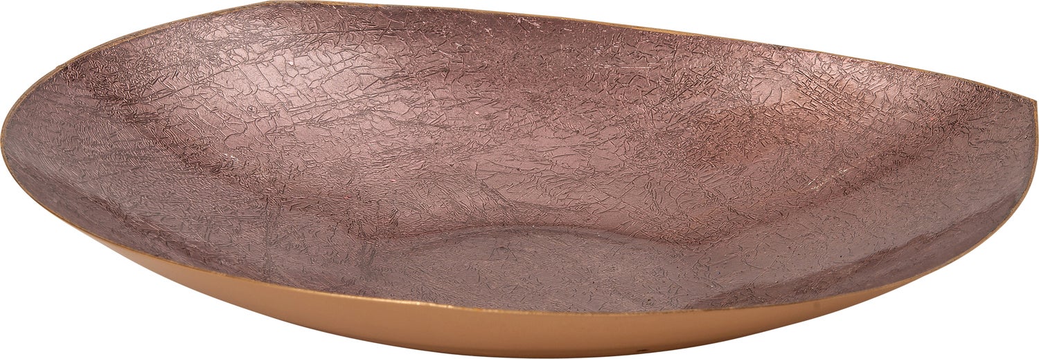 Intratuin decoratieschaal Merel roze / goud 30 x 30 x 12,5 cm