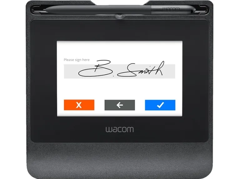 Wacom STU-540 - Signaturterminal m/ LCD-skærm - 10.8 x 6.5 cm - elektromagnetisk - kablet - USB 2.0, seriel - sort