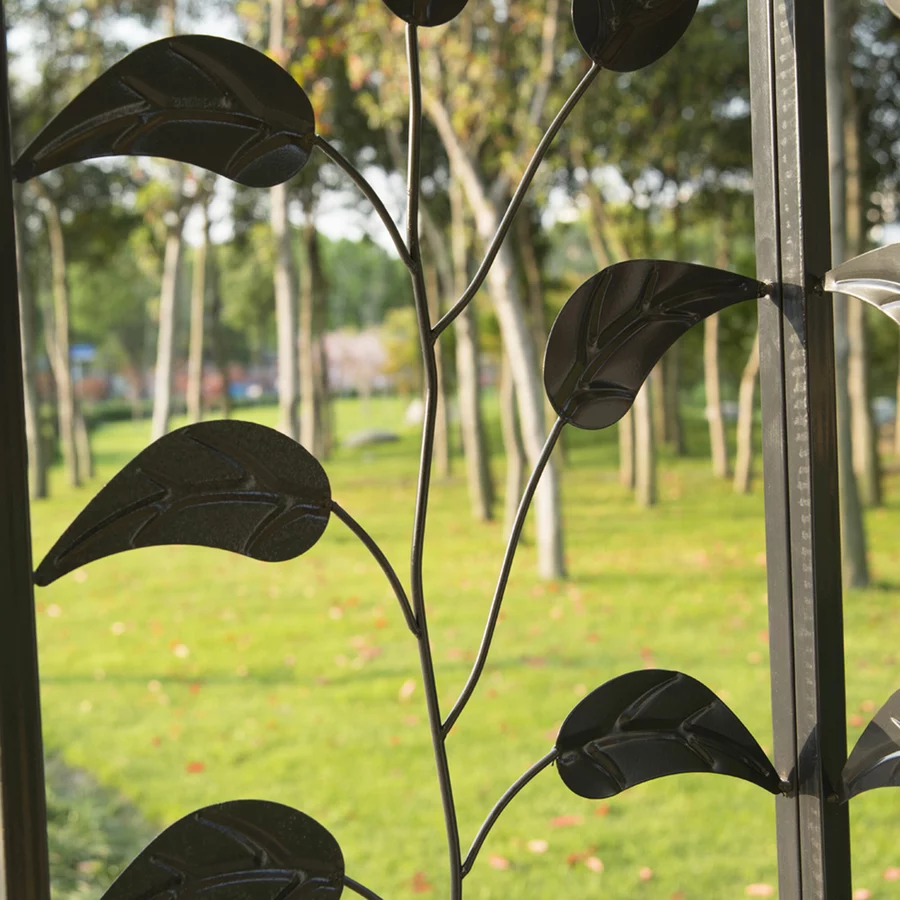 Outsunny Luxus Pavillon mit wasserabweisenden Dach gelb, schwarz
