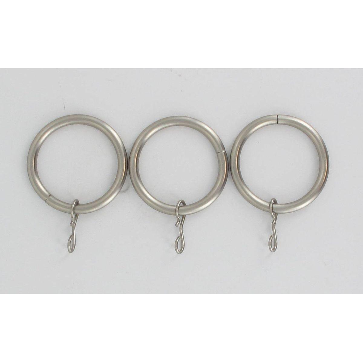 ANNEAUX D20 X8 ARGENT MAT