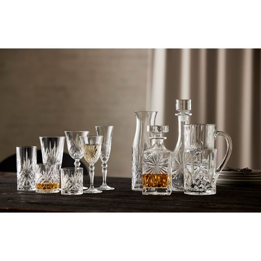 Lyngby Glas Melodia Krystal 6-pak Whiskyglas, Klar, 31 cl