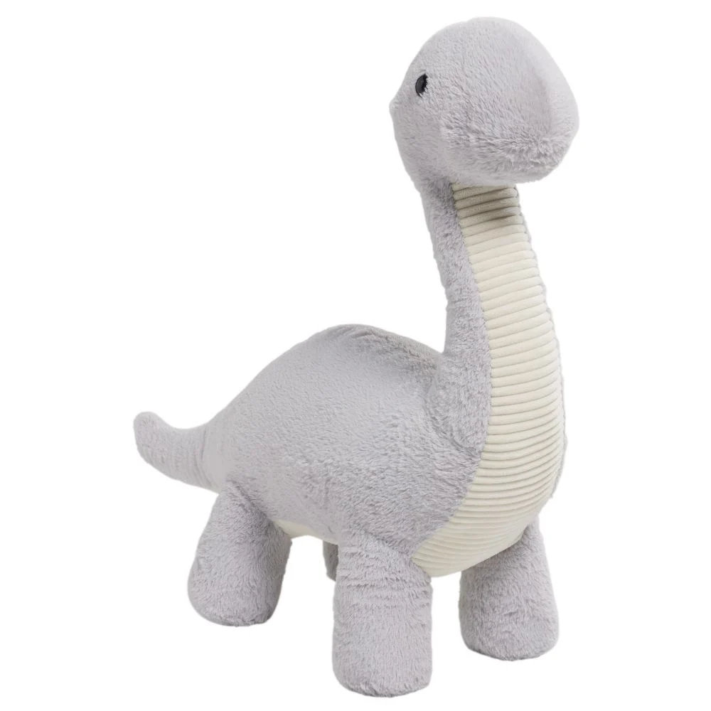Peluche dinosaure gris H.84 cm