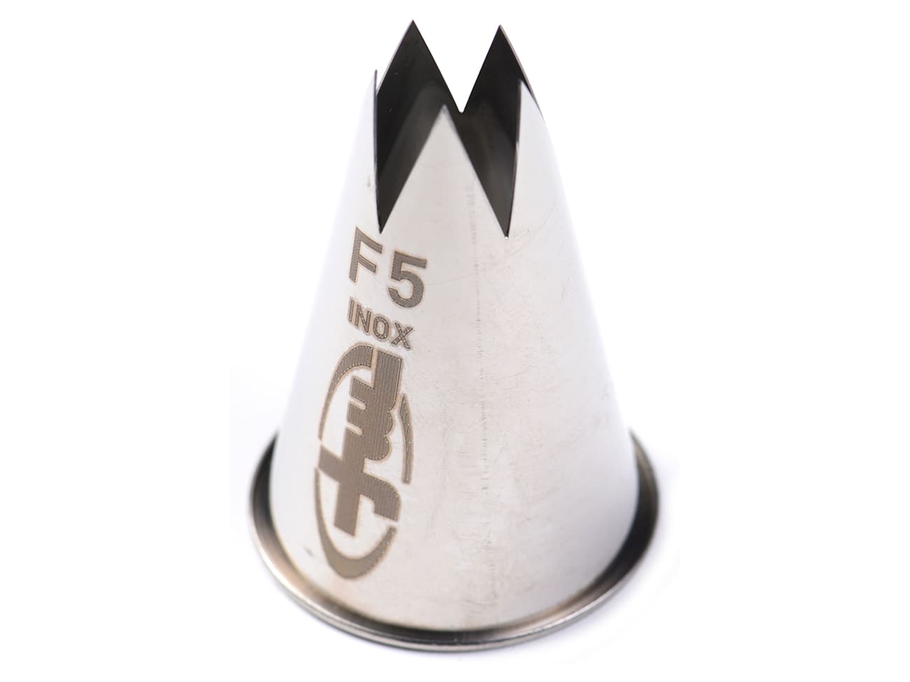 Douille pâtisserie - cannelée inox - F5 - Ø 17 mm - Mallard Ferrière